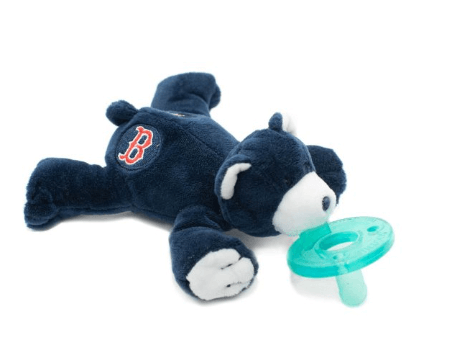 WubbaNub MLB Pacifier Boston Red Sox Bear - Makaboo.com