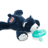 WubbaNub MLB Pacifier Boston Red Sox Bear - Makaboo.com