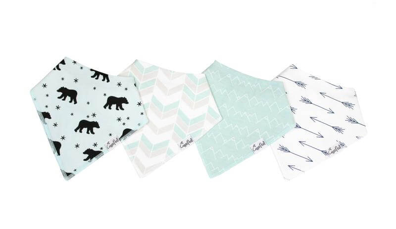 Copper Pearl Bandana Bibs (set of 4) - Archer - Makaboo.com