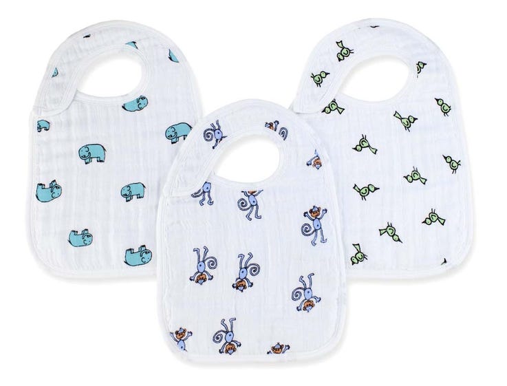 aden + anais Snap Bibs ( Set of 3) - Jungle Jam - Makaboo.com