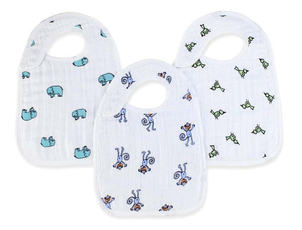 aden + anais Snap Bibs ( Set of 3) - Jungle Jam - Makaboo.com
