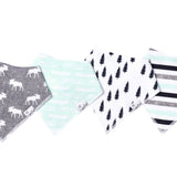 Copper Pearl Bandana Bibs (set of 4) - Scout - Makaboo.com