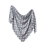 Copper Pearl Knit Swaddle Blanket Scout - Makaboo.com