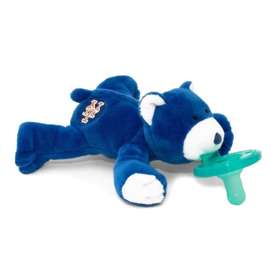 WubbaNub MLB Pacifier NY Mets Bear
