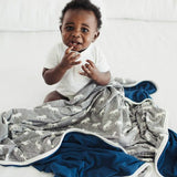 Copper Pearl 3-Layer Stretchy Quilt - Scout - Makaboo.com
