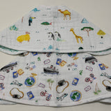 Personalized aden + anais Burpy Bibs (set of 2) - Around the World - Makaboo.com