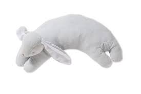 Personalized Angel Dear Pillow Pal - Grey Bunny - Makaboo.com