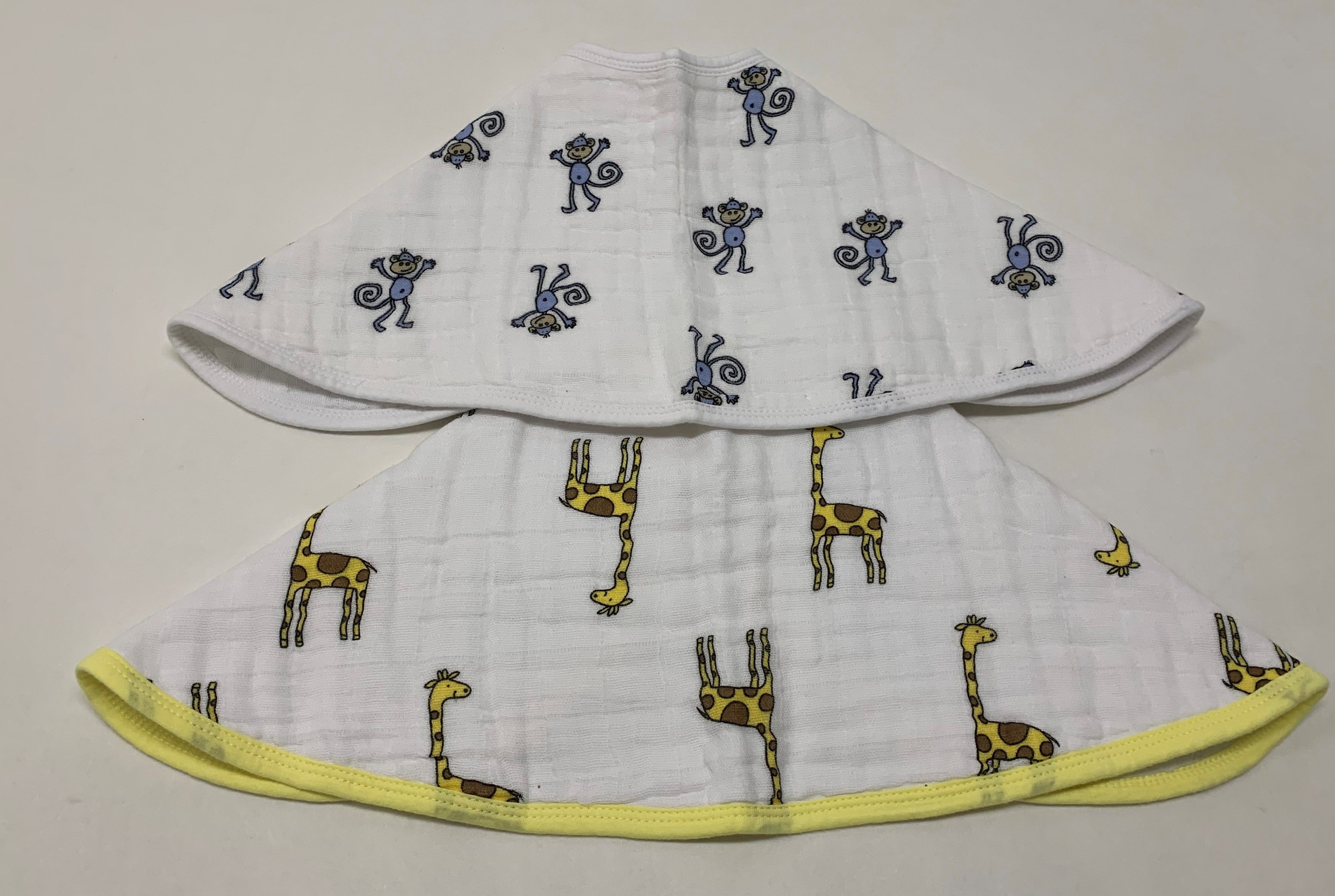 Personalized aden + anais Burpy Bibs (set of 2) - Jungle Jam - Makaboo.com