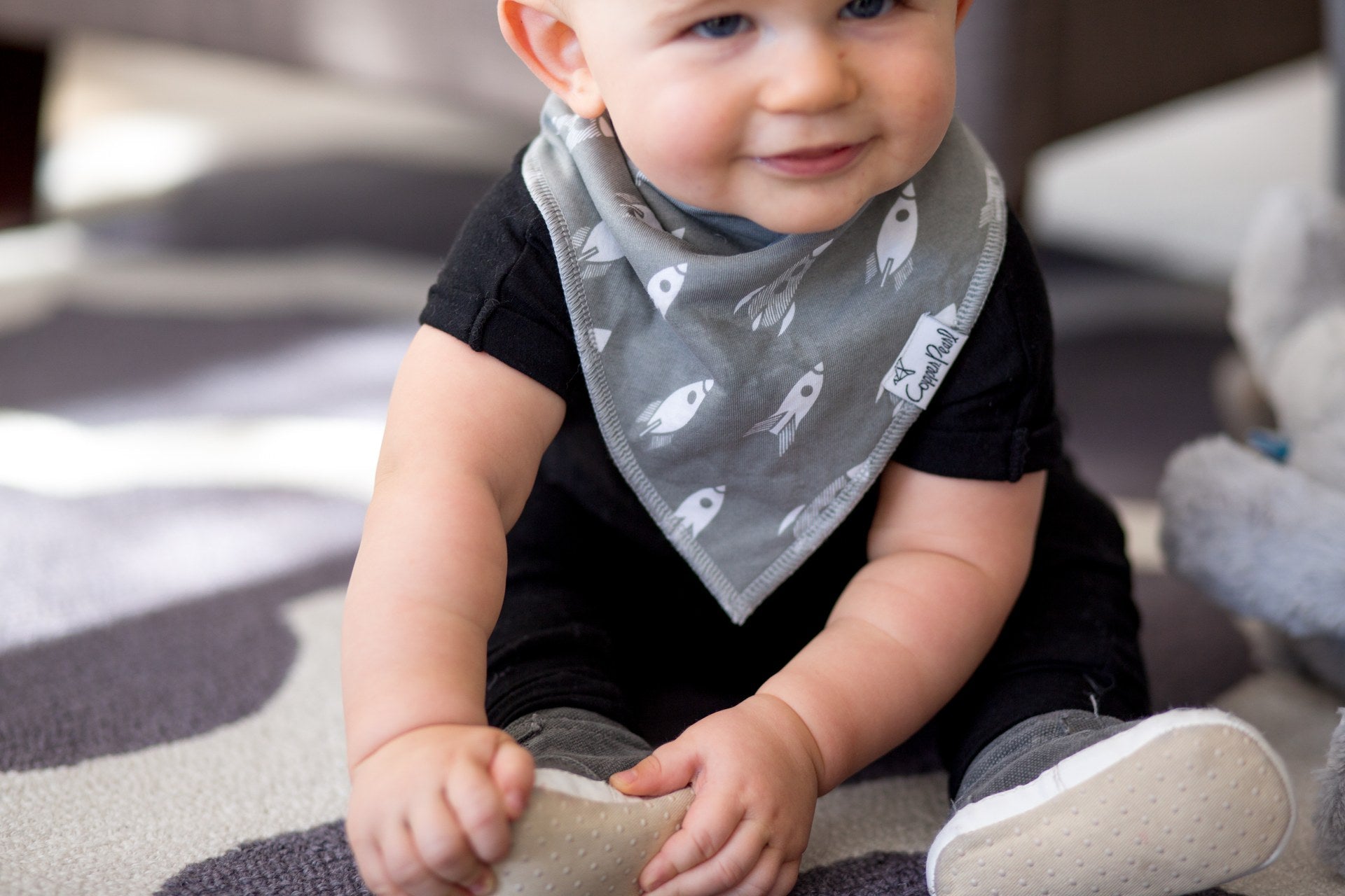 Copper Pearl Bandana Bibs (set of 4) - Apollo - Makaboo.com