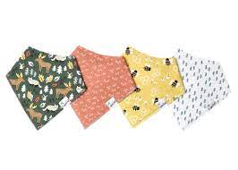 Copper Pearl Bandana Bibs (set of 4) - Atwood - Makaboo.com