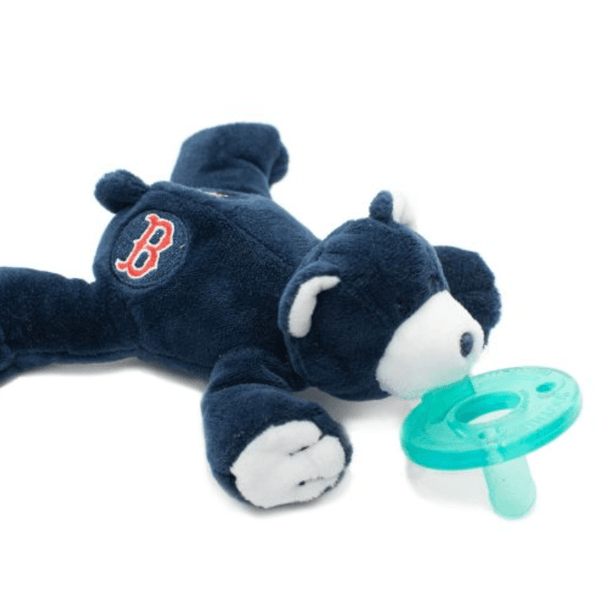 WubbaNub MLB Pacifier Boston Red Sox Bear - Makaboo.com