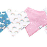Copper Pearl Bandana Bibs (set of 4) - Whimsy - Makaboo.com