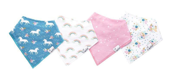 Copper Pearl Bandana Bibs (set of 4) - Whimsy - Makaboo.com