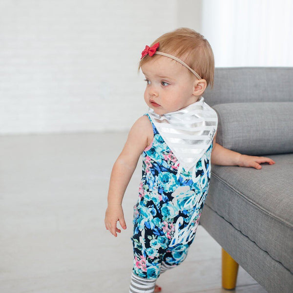 Copper Pearl Bandana Bibs (set of 4) - Jewel - Makaboo.com