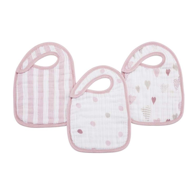 aden + anais Snap Bibs ( Set of 3) - Heart Breaker - Makaboo.com