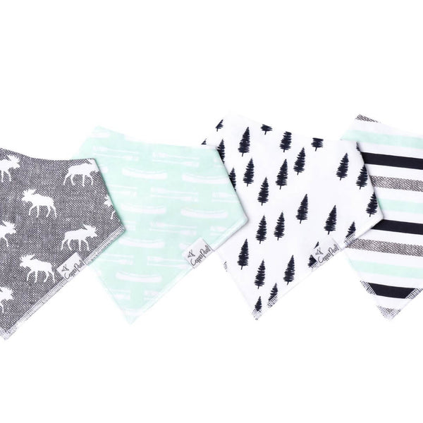 Copper Pearl Bandana Bibs (set of 4) - Scout - Makaboo.com