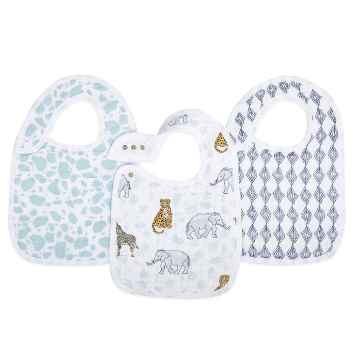 aden + anais Snap Bibs ( Set of 3) - Jungle - Makaboo.com