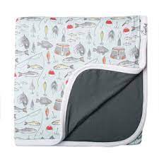 Copper Pearl 3-Layer Stretchy Quilt - Trout - Makaboo.com