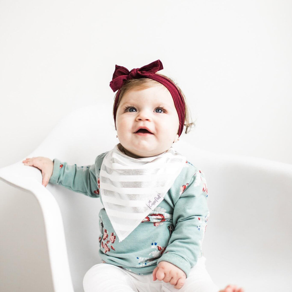 Copper Pearl Bandana Bibs (set of 4) - Jewel - Makaboo.com