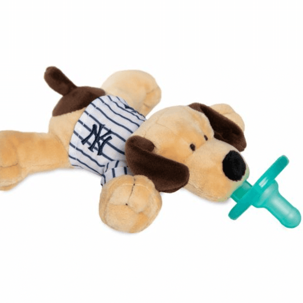 WubbaNub MLB Pacifier NY Yankees Pinstripe Puppy - Makaboo.com